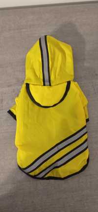 Żółte przeciwdeszczowe ubranko płaszczyk kurtka dla małego psa