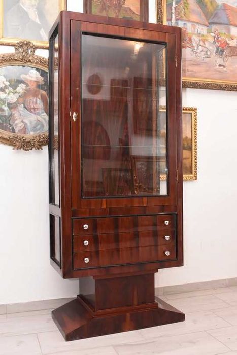 Witryna Art Deco - Gablotka Serwantka - Salon Gabinet - Gablota