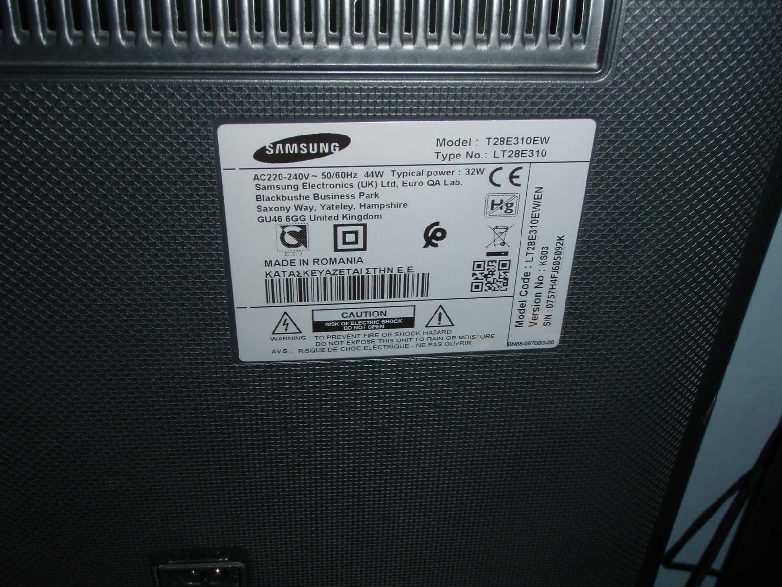 Tv/monitor LED 28" SAMSUNG T28E310EW hdmi DVB-T