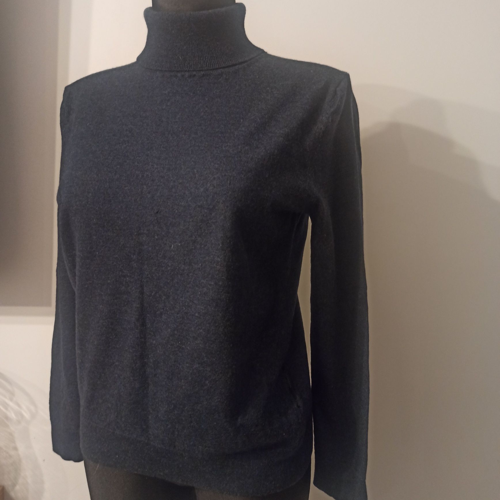 Granatowy golf męski Threadbare Premium rozmiar L
