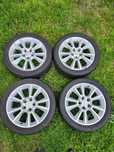 Felgi aluminiowe 17 z oponami letnimi opel vectra c