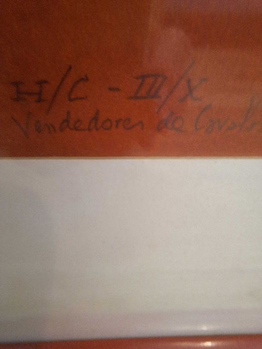 Quadro do Pintor Amândio Silva – Litografia Vendedores de Cavalos