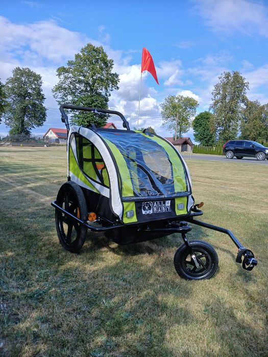 Przyczepka rowerowa, riksza jedno lub dwuosobowa