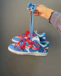 Кроссовки Nike SB Dunk x Off White Blue White