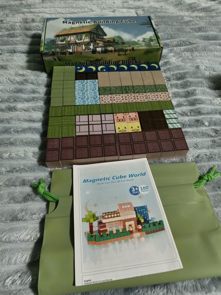 Акція Конструктор магнітний майнкрафт 100 блоків, minecraft