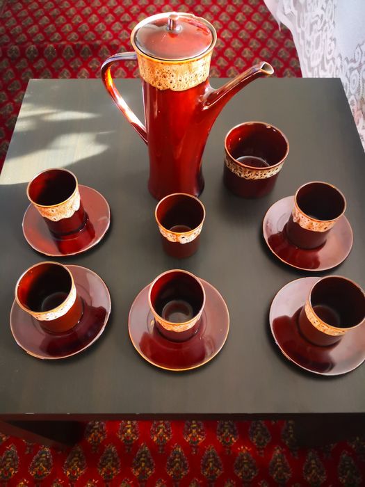 Serwis do kawy PRL Mirostowice. Adam Sadulski. Serwis kawowy.