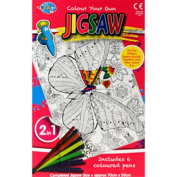 Kolorowanka i puzzle 2w1 JIGSAW