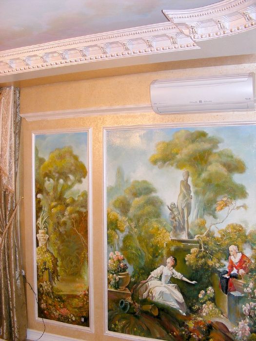 Pintura artística e decorativa em paredes E TETOS