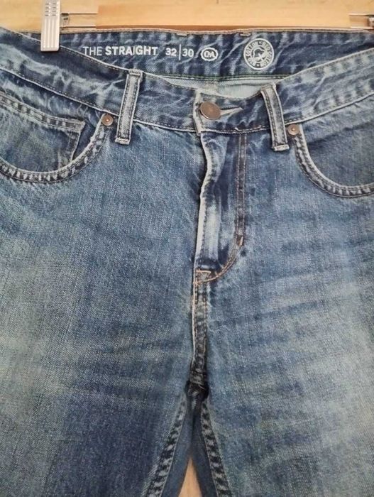 spodnie męskie straight jeans denim jak nowe