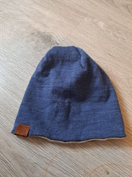 Czapka welna merino dwustronna