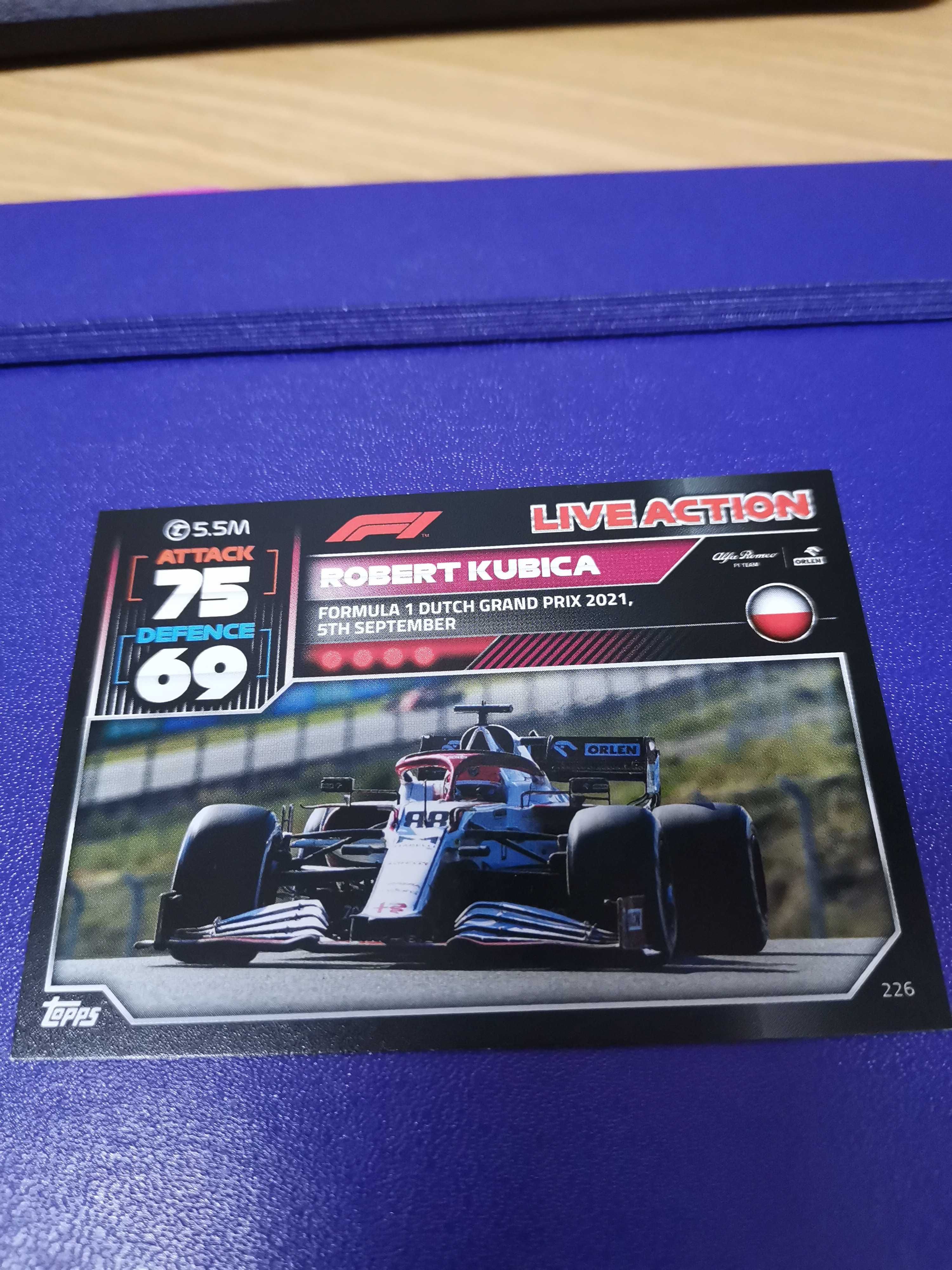 Robert Kubica F1 topps Turbo Attack