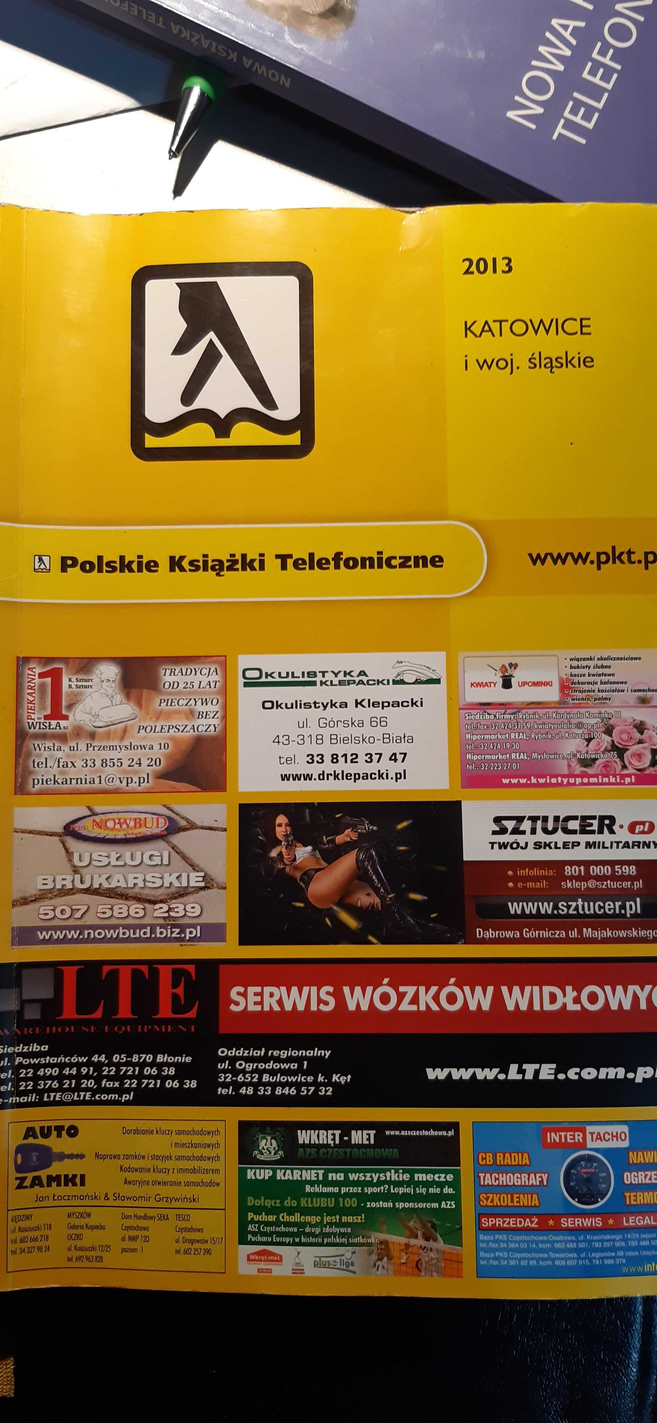 stara książka telefoniczna z2013r. katowice i woj. śląskie