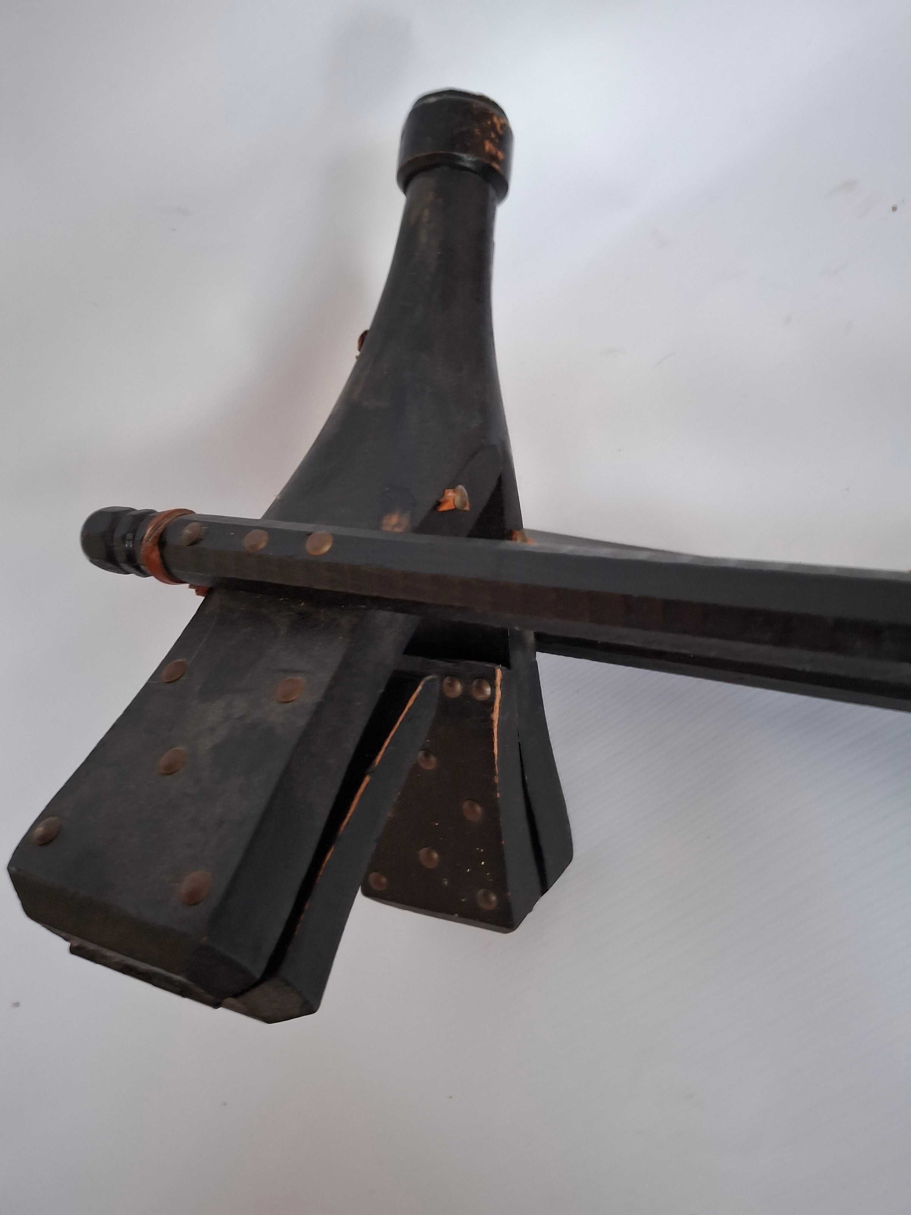 pufa koziołek vintage retro podnóżek 58x31x38 stary składany