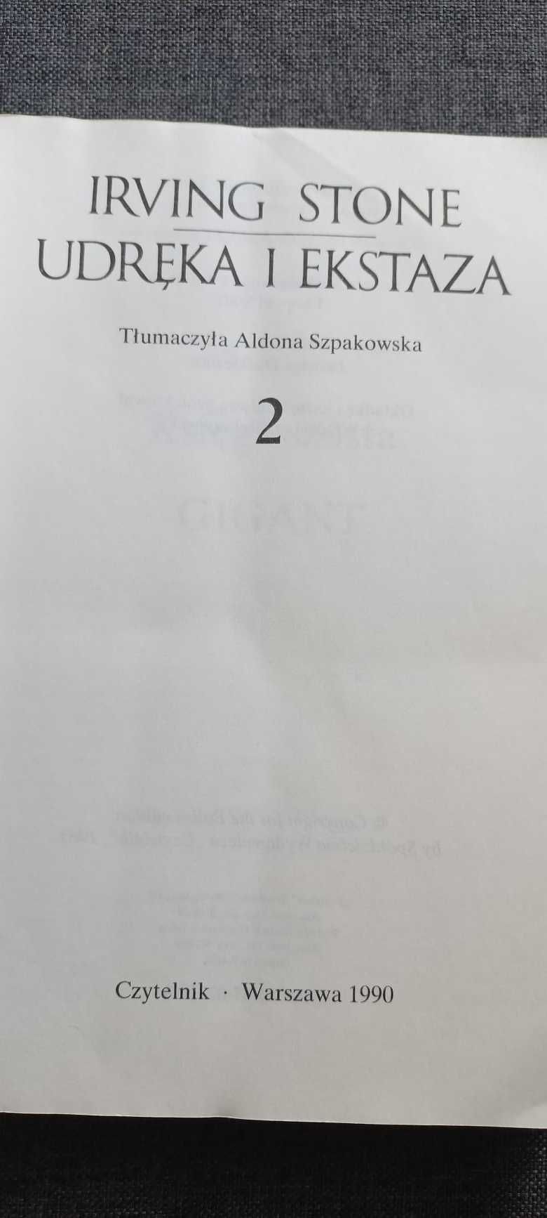 Udręka i Ekstaza Irving Stone 1990 Tom 2