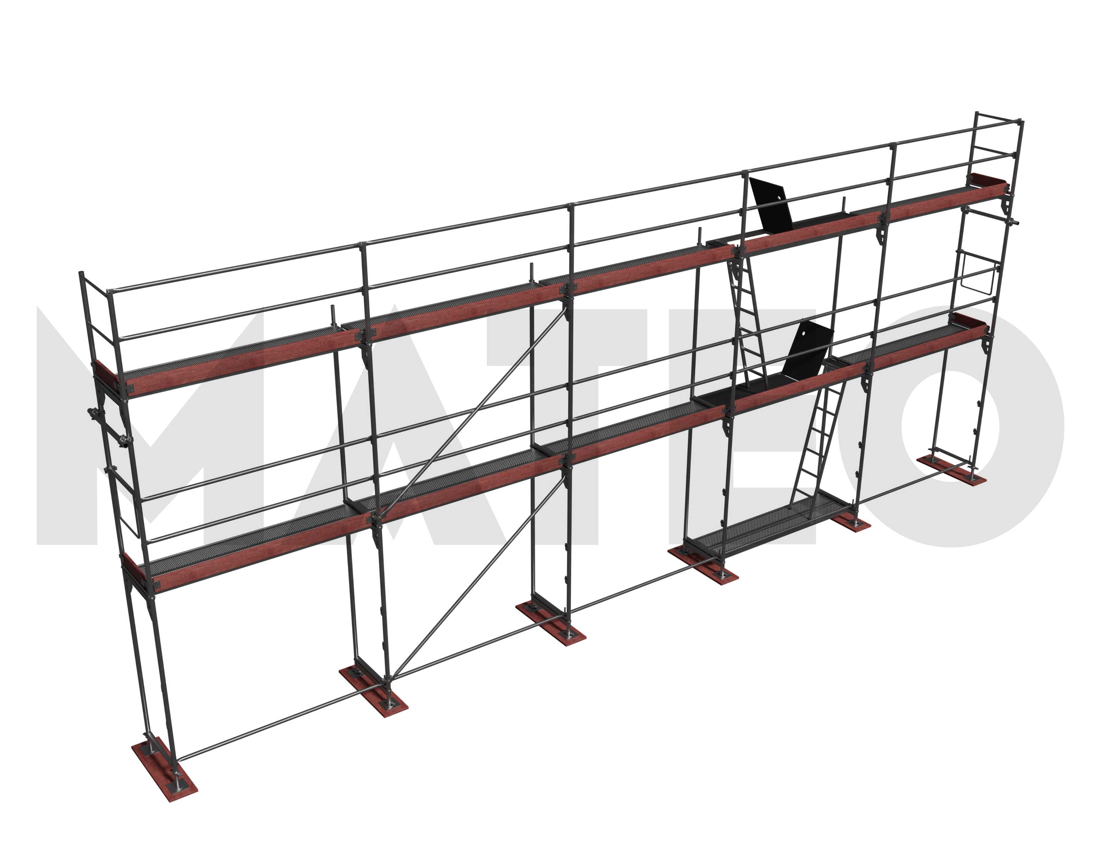 Rusztowanie elewacyjne system BAUMANN 96m2/Dostawa Gratis