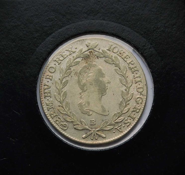 20 крейцерів 1787 В Йосиф II - Закритий вінок над головою СТАН!