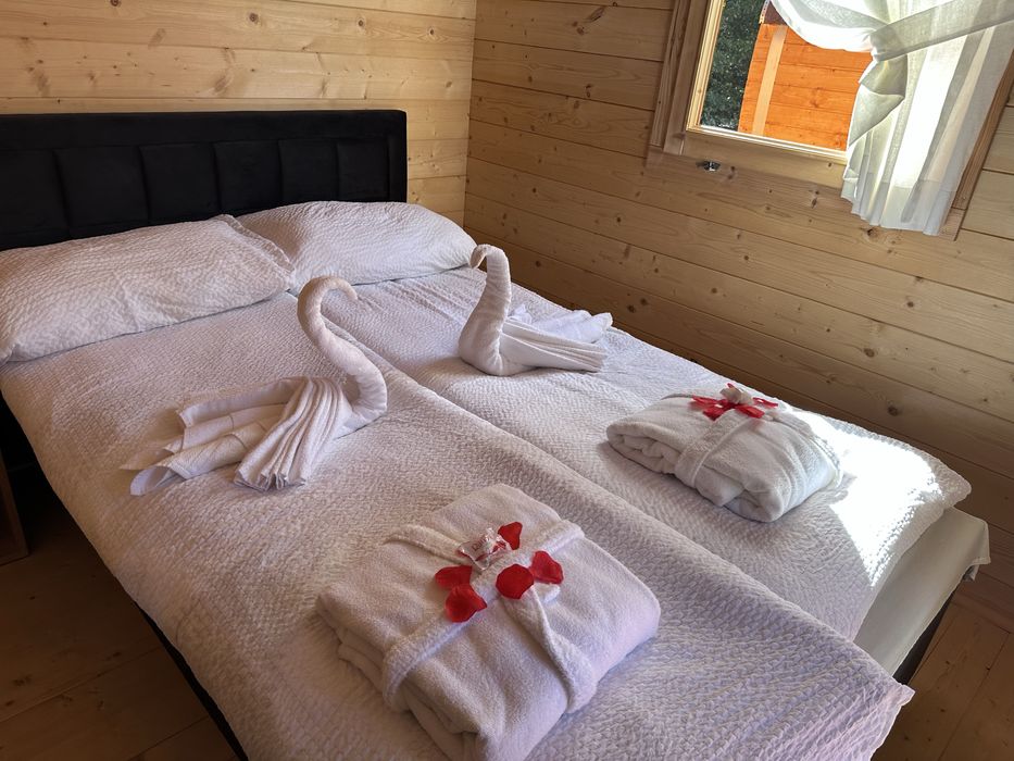 Domek z jacuzzi sauną dla 4 osób bez sąsiadów łowisko lubimy zwierzęta