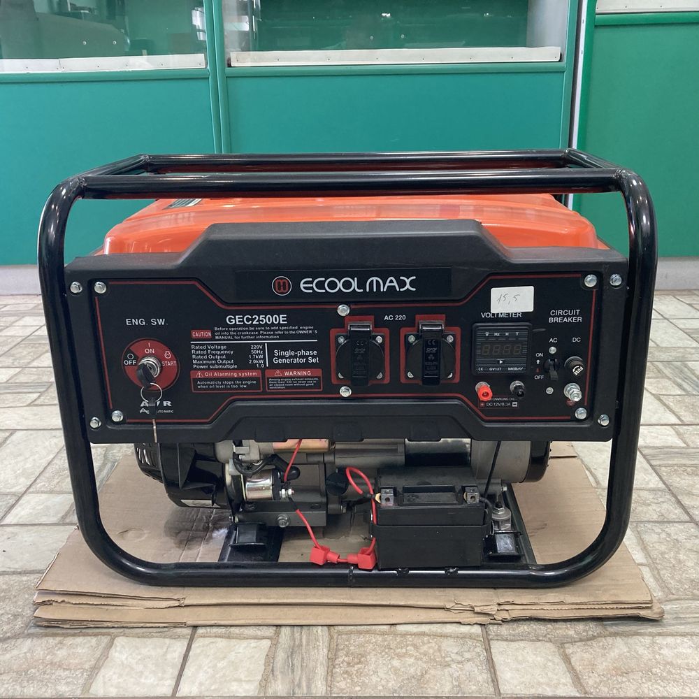 Генератор Ecoolmax GEC2500E 2,0 кВт з електростартером