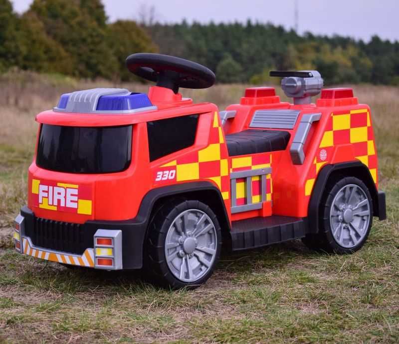 BAWIBUS.PL Auto samochód na akumulator Wóz jeździk STRAŻ POŻARNA autka