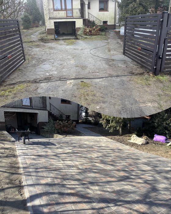 BRUKARSTWO, układanie kostki brukowej, OGRODZENIA  panelowe