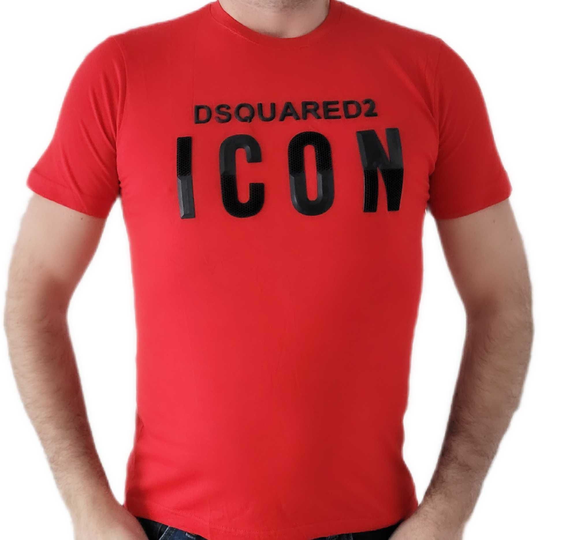 ICON T-shirt Koszulka Dsquared2 czerwona