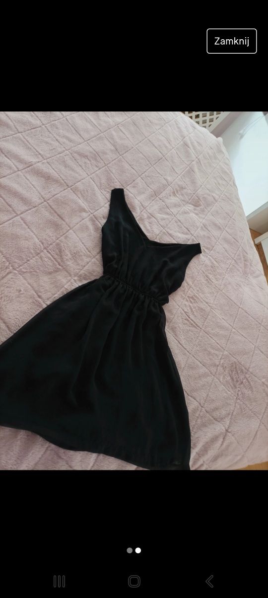 Czarna krótka sukienka s/xs