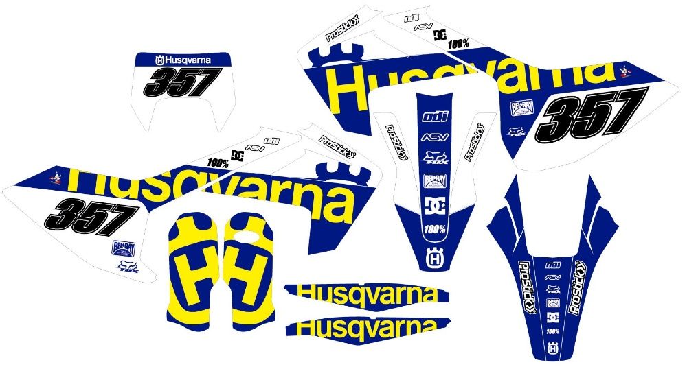 Kit autocolantes Husqvarna TE 2006 16