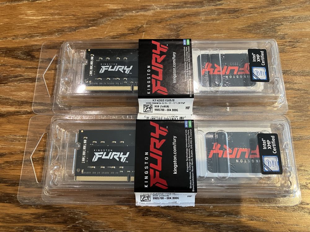 Kingston Fury 2x8GB DDR4 2666 CL15