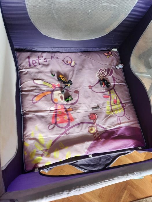 Składany kojec, łóżeczko turystyczne dla dzieci z materacem i torbą tr