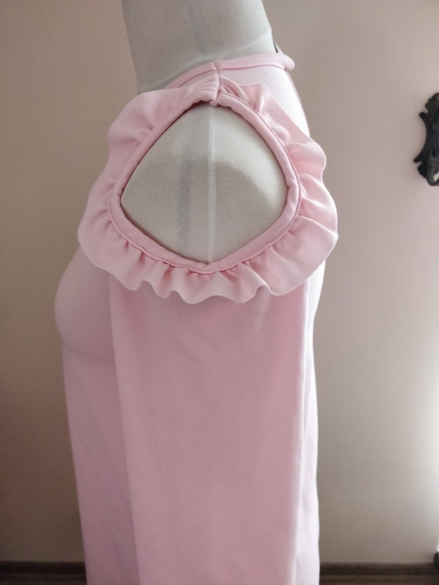 Sukienka różowa ciążowa