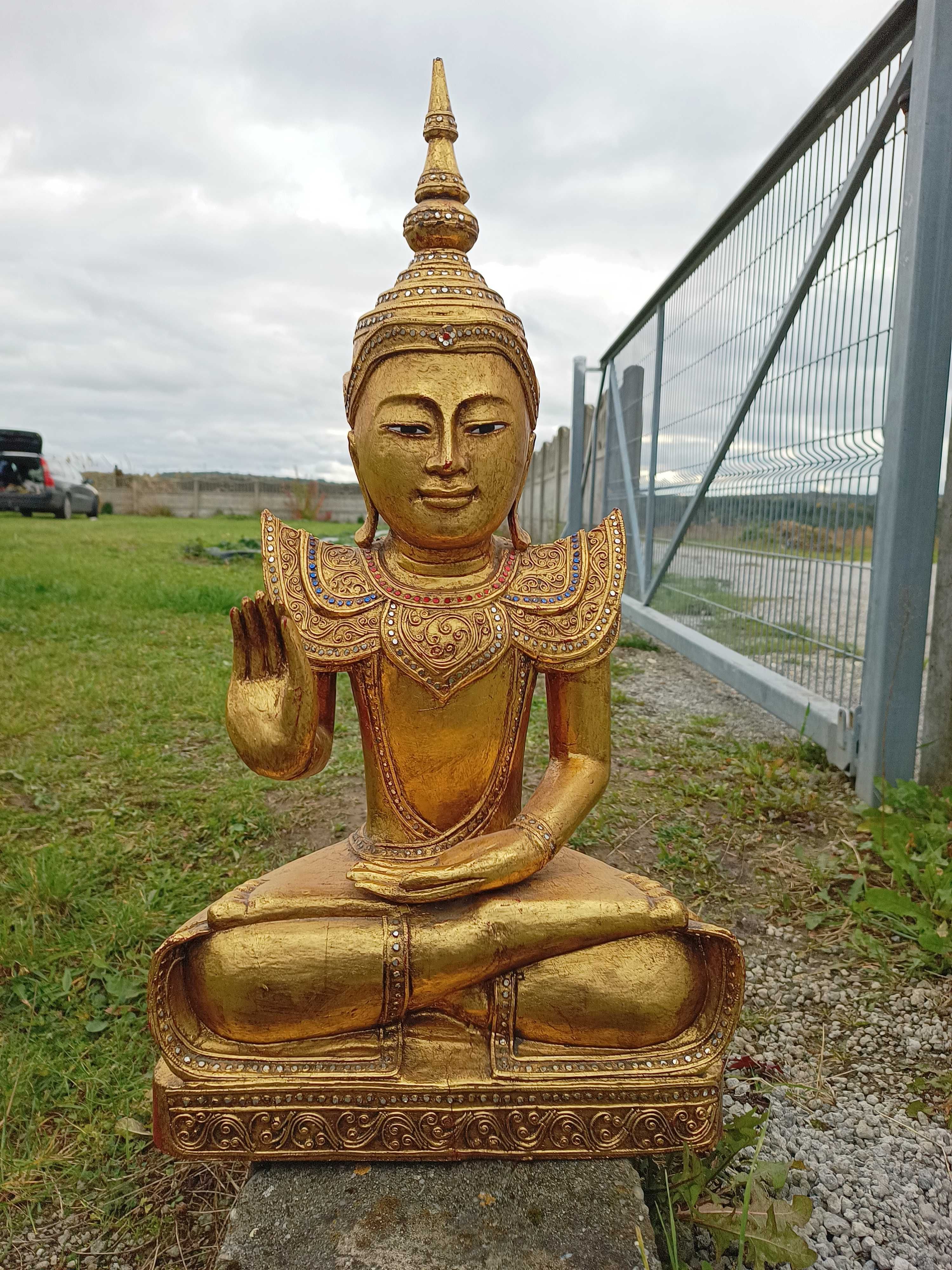 Rzeźba drewniana Budda