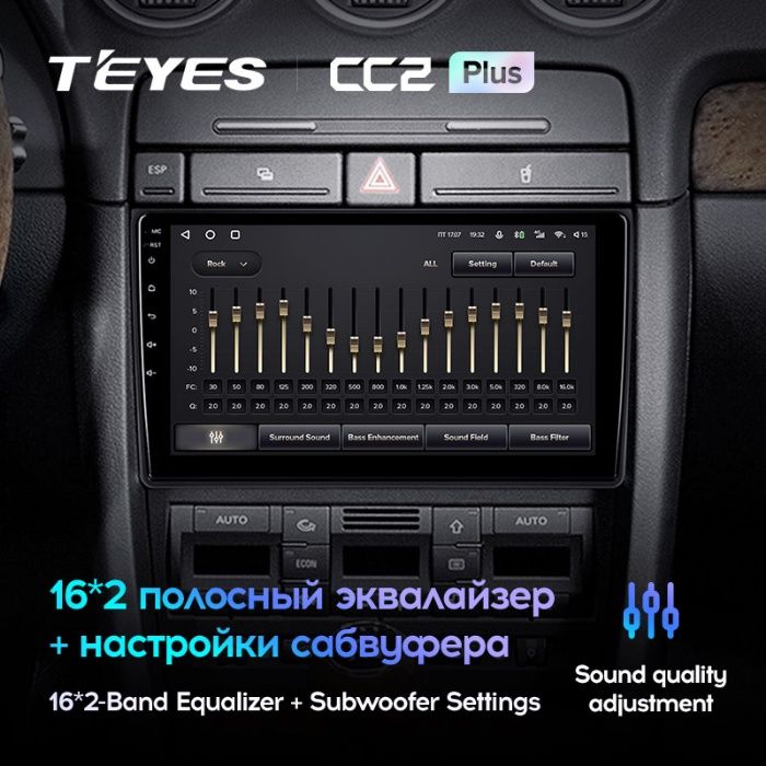 Штатная магнитола Teyes CC2L Plus Audi A4 (2000-2009) Android