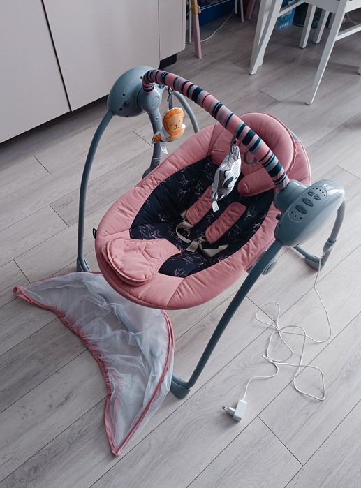 Leżaczek - Bujaczek Lionelo Ruben Pink Baby