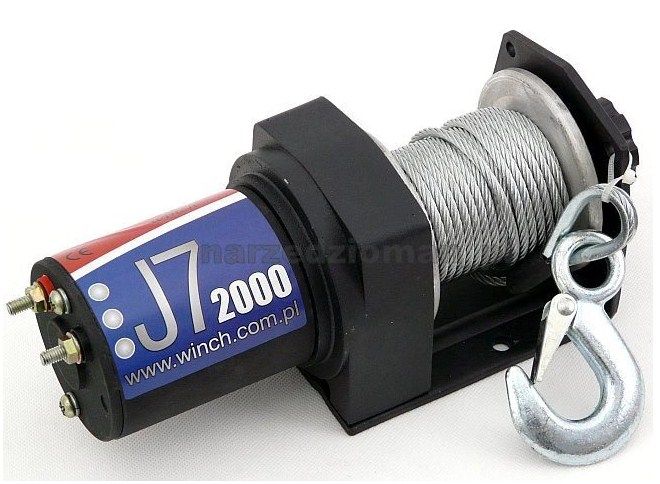 Лебедка ТАЛЬ 907кг- 1800кг Titanium Winch ATV J7 2000 12В Тельфер