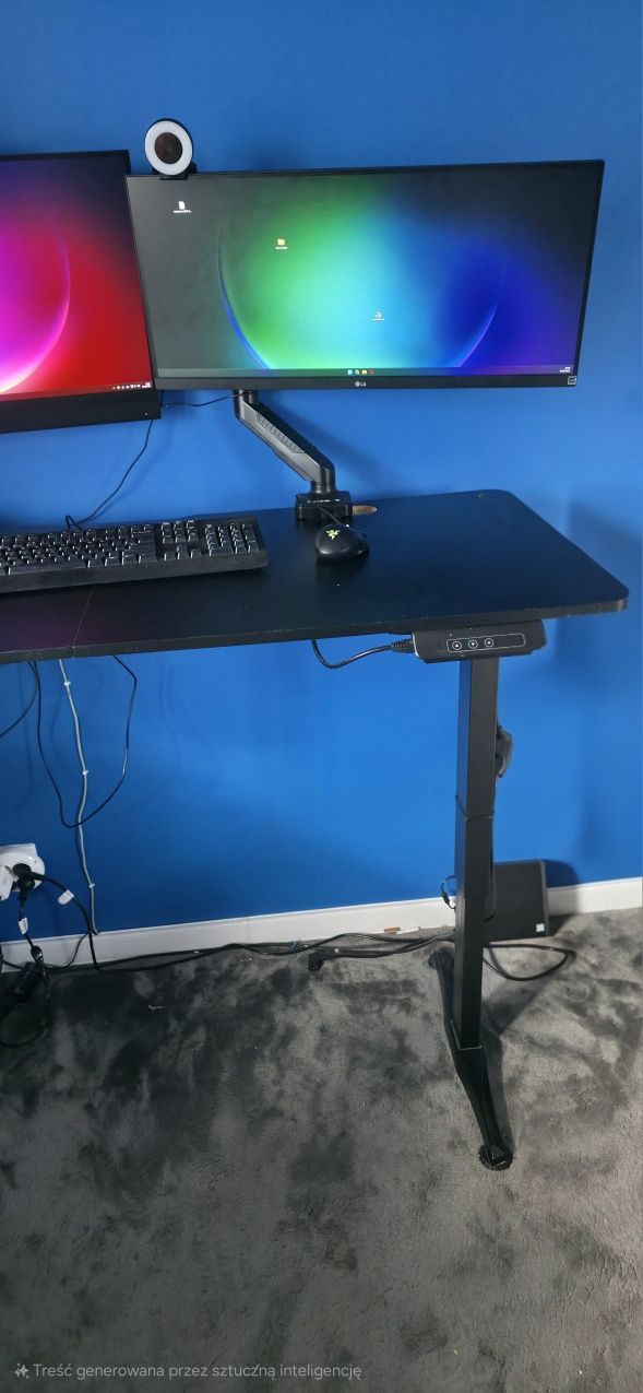 Biurko elektryczne 140x60cm wysokosc 70 do 118cm