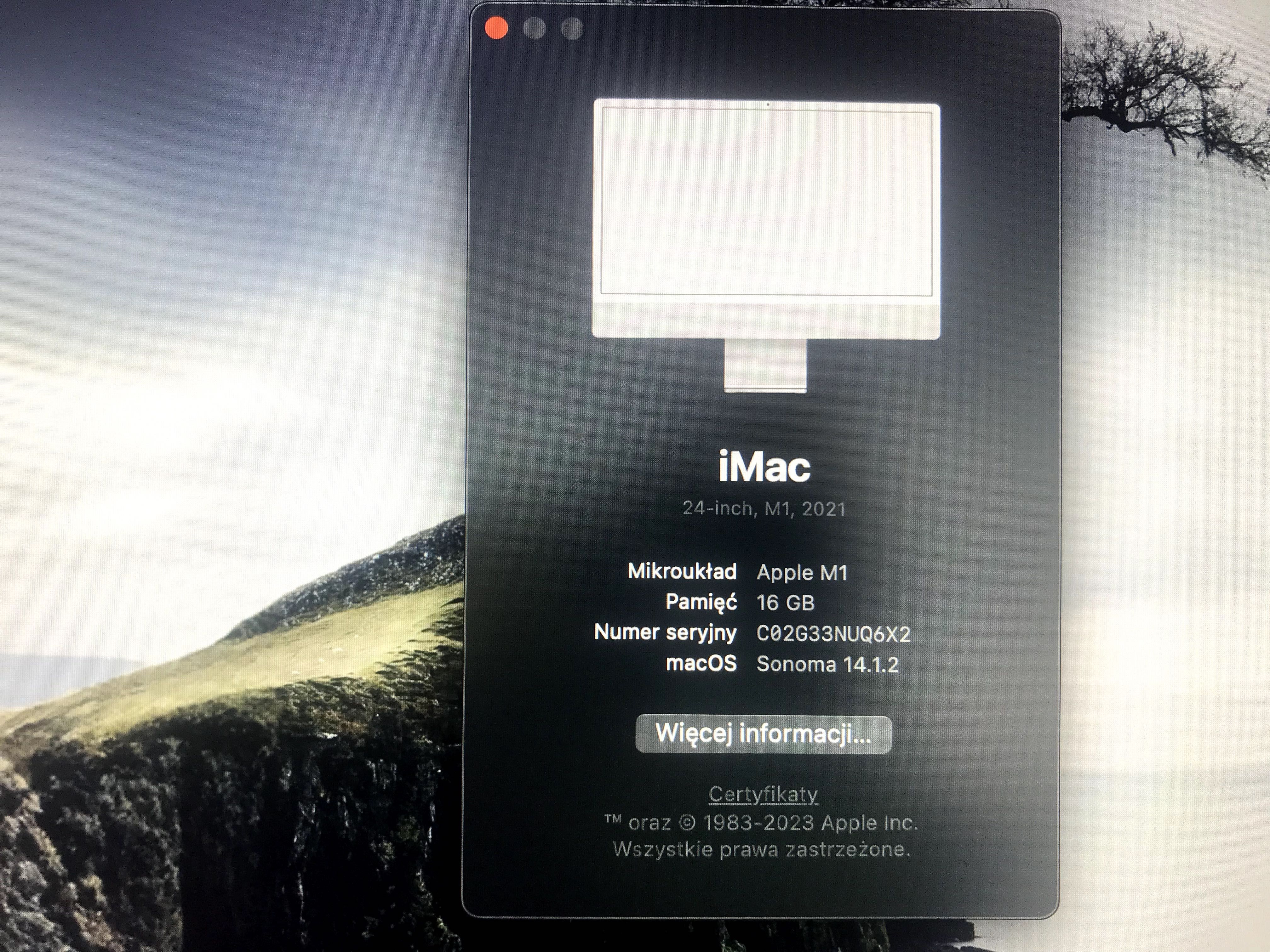 Apple iMac M1 4K - STAN IDEALNY