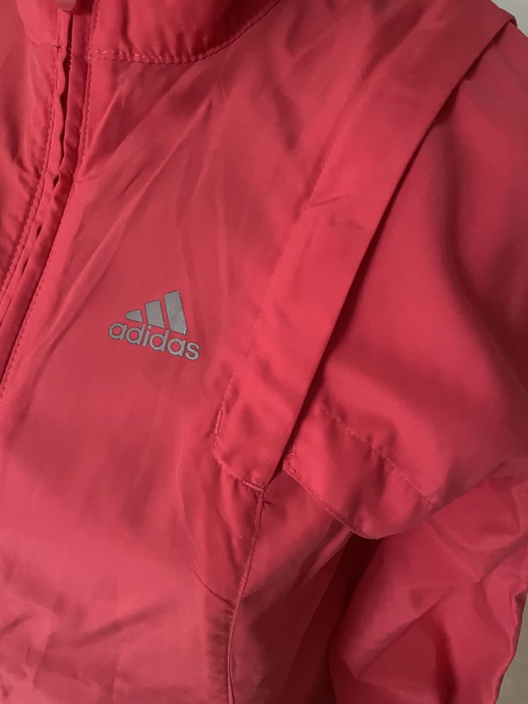 Adidas clima kurtka + kamizelka różowa M