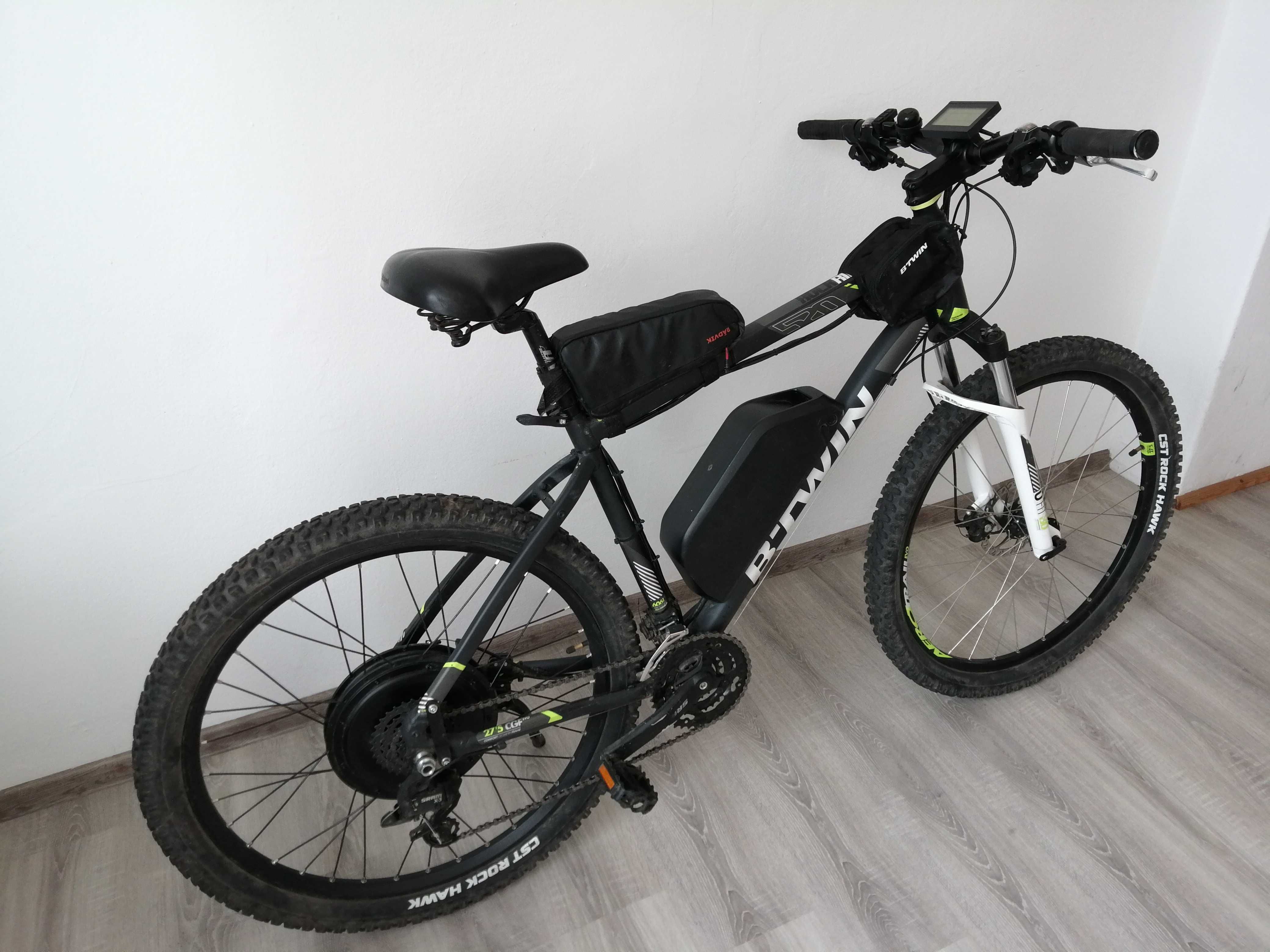 ebike Rockrider 520, 27,5 cala, mxus 30h 10x6 1500w