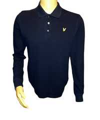 T-shirt męski polo z długim rękawem Lyle & Scott rozmiar S