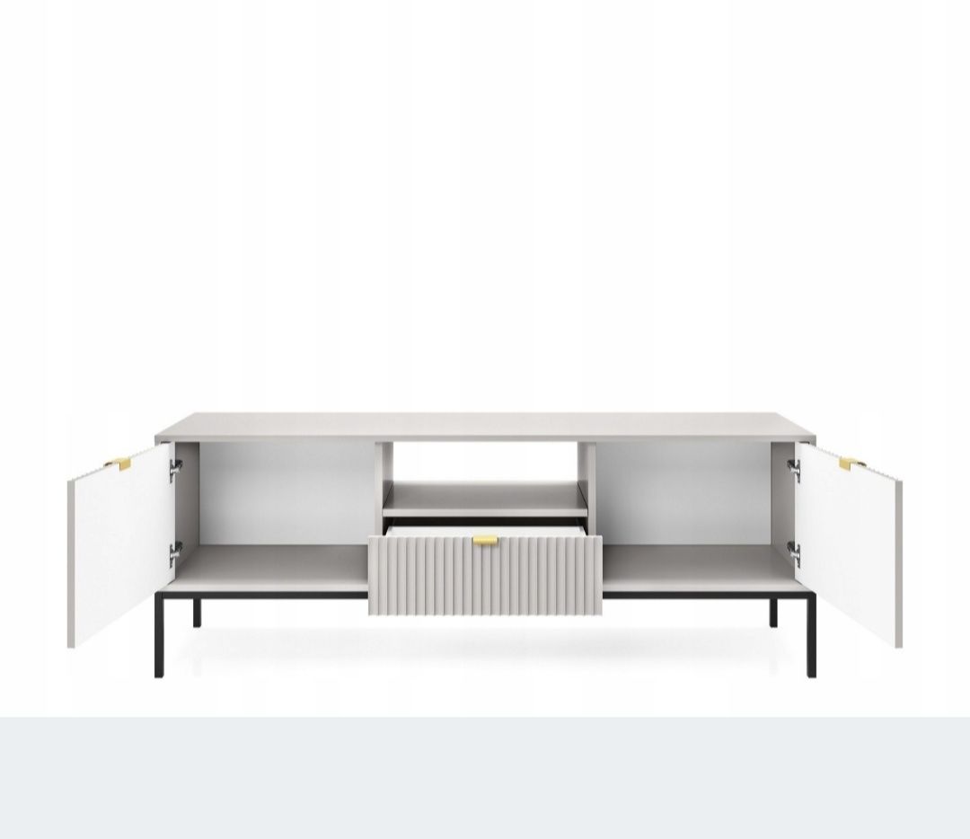 Szafka RTV 154 cm szara, nowa