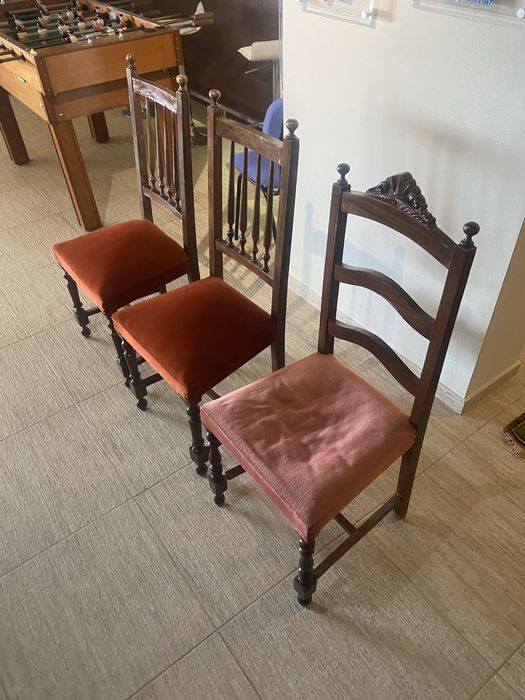 Conjunto de 3 Cadeiras Clássicas para Restaurar