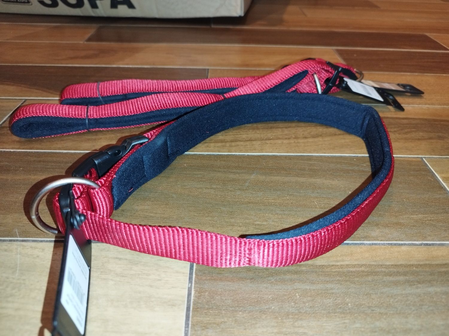 Wolters obroża Professional Comfort czerwony-czarny 60-65 cm, 3,5 cm