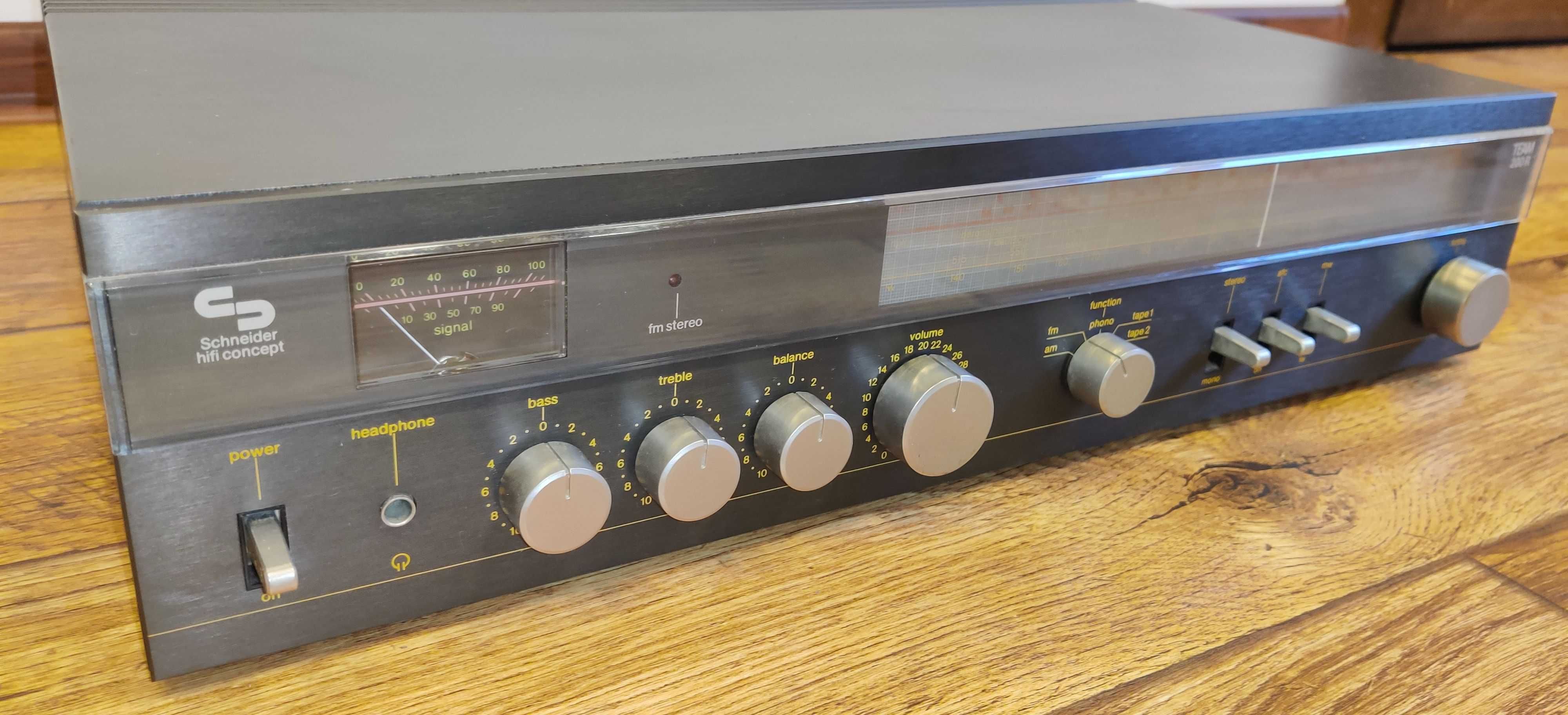 Amplituner Schneider TEAM 200 R kolumny Audion Box Rubin 358 Retro