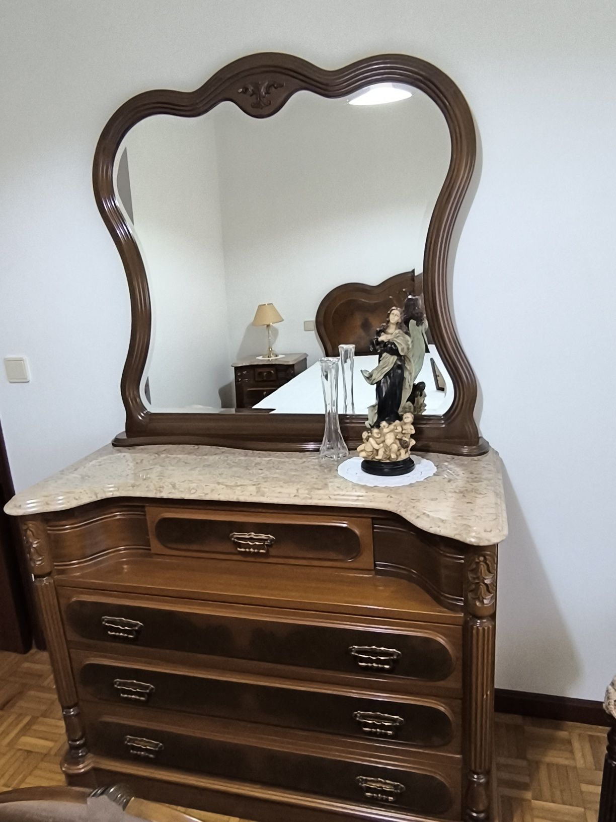 Mobília de Quarto completo de nogueira