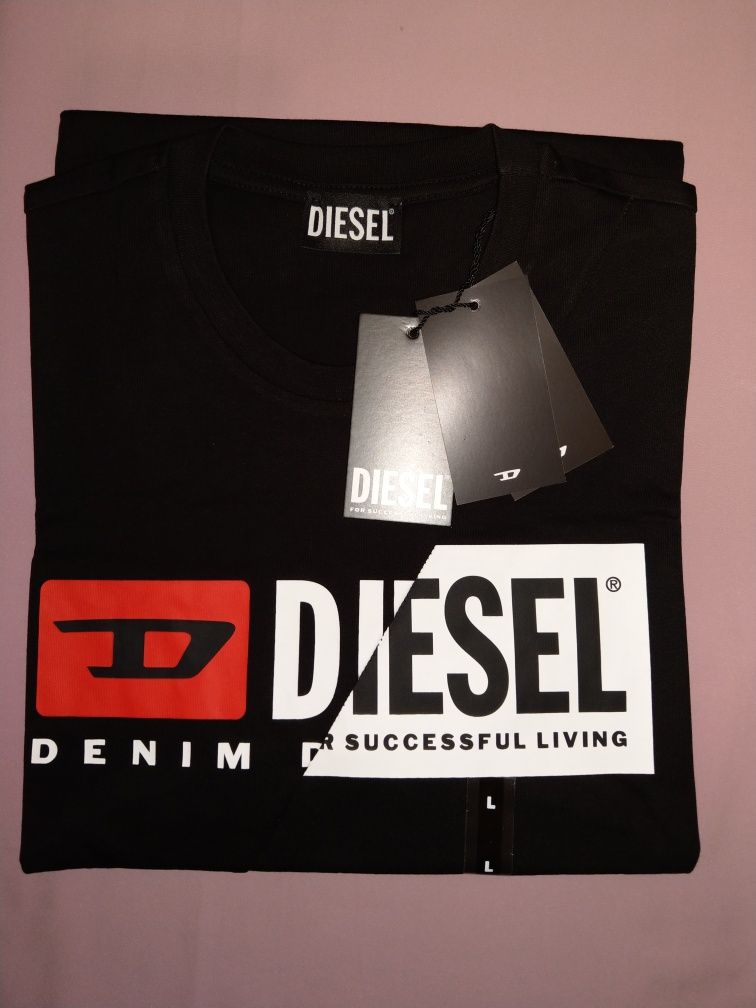 T-shirt męski marki Diesel.