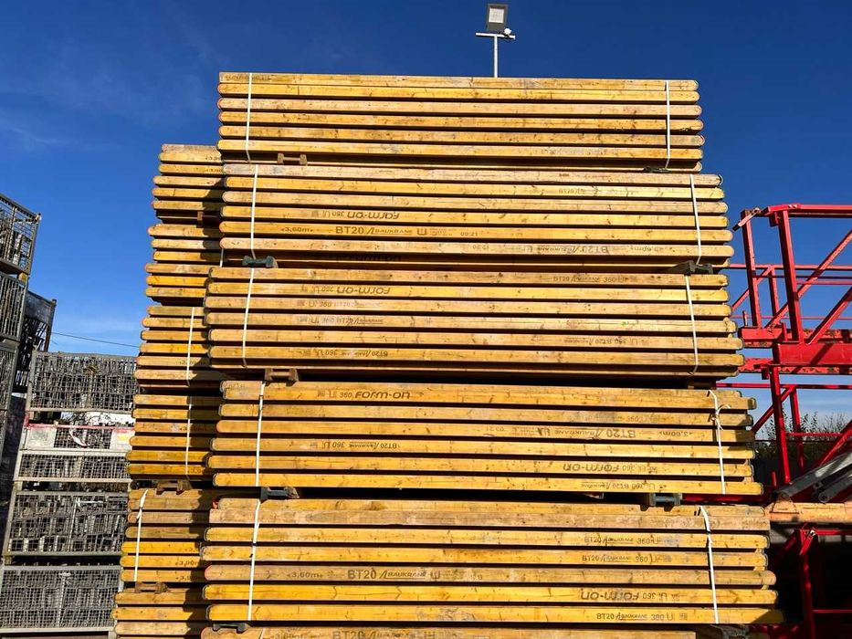 Szalunek stropowy 200m2 - Używany! Stemple, doki, głowica, trójnóg