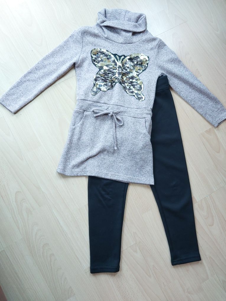 Bluza i legginsy dla dziewczynki 116/122