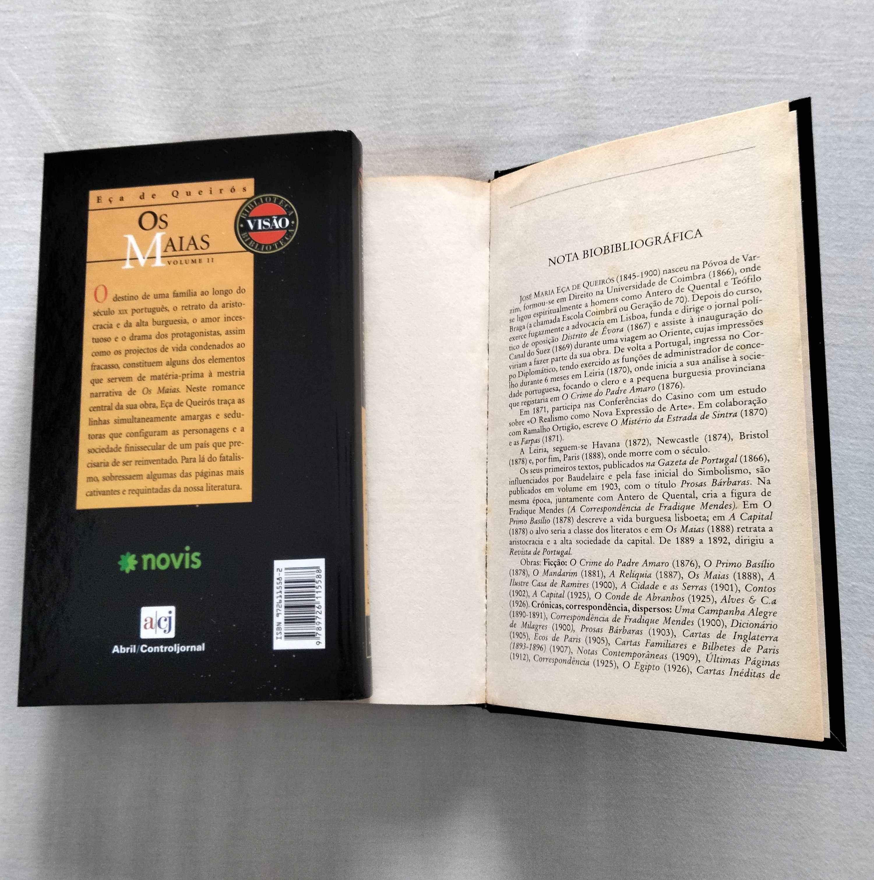 Livro Os Maias – Eça de Queirós volume I e II