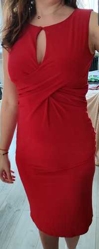 Sukienka midi czerwona