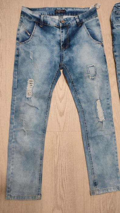 Jeansy spodnie chłopięce 134/140